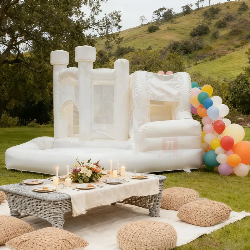

inflatable-mini-bouncer combo with ball pit and slide for Kids PVC Outdoor Jumping For Birthday Wedding Party
