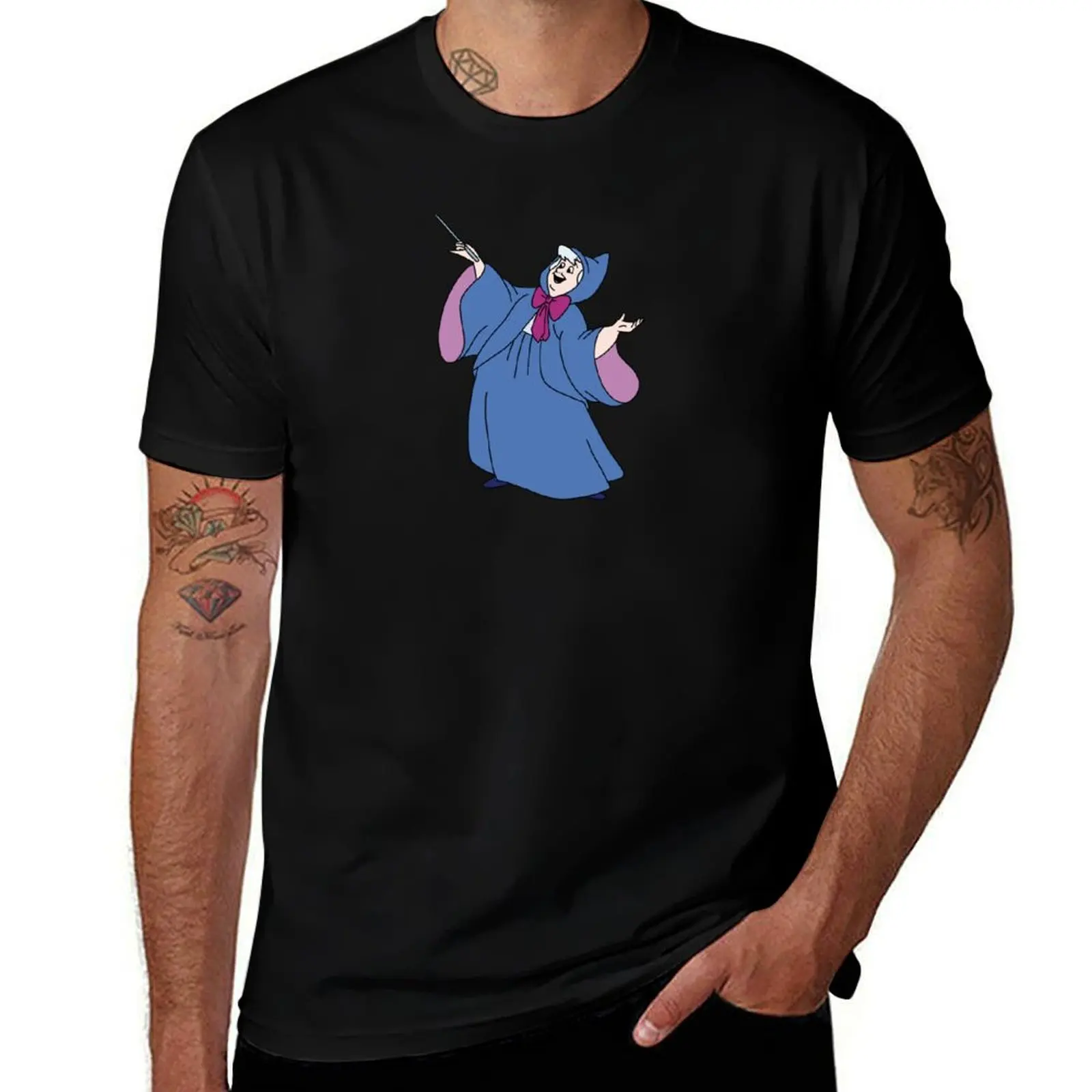 

Футболка Fairy Godmother, хлопковые футболки, высококачественные футболки для мужчин, винтажная футболка с рисунком