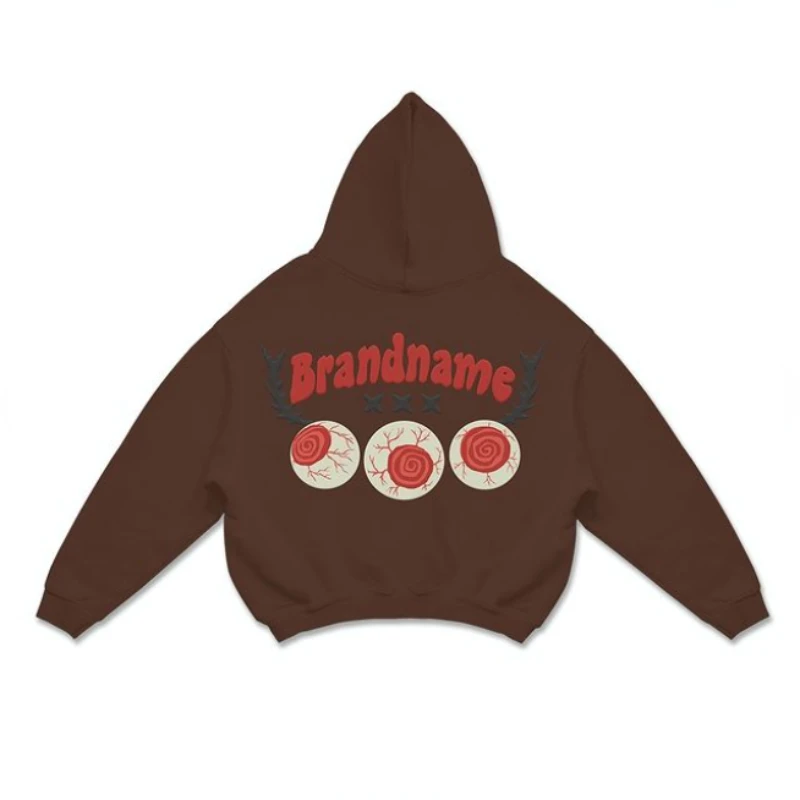 American Hipster Pullover Hoodie Men Women Letters Foam Printed Sweatshirt Fall Winter New High Street Loose Couple Casual Tops