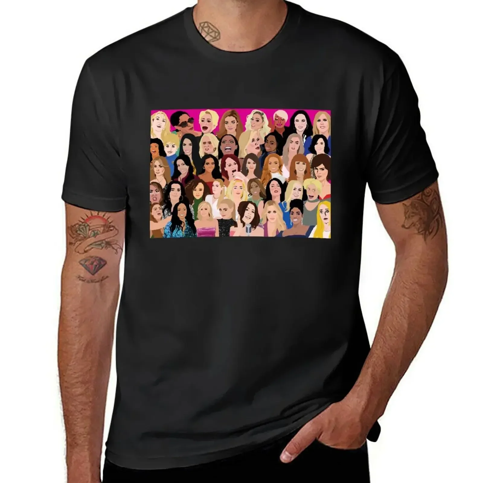 Real Housewives Montage (RHONY, RHOBH, RHOA, RHONJ, RHOP, RHOC, RHOSLC, RHOD, VPR) T-Shirt animal prinfor boys mens t shirts