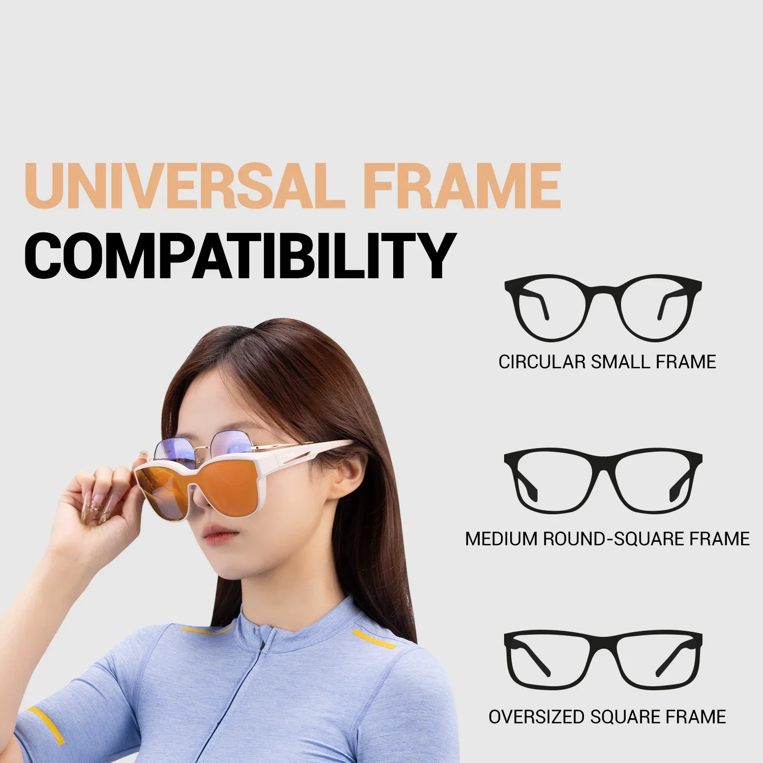Kapvoe Photochromic Polarized Over Prescription Eyeglasses Protection UV400 New Fashion Men Women Sunglasses Fit Over Sunglasses