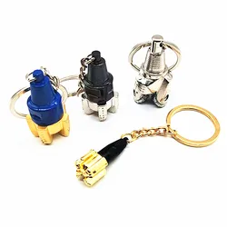 Rotary Drill Bit Pendant Oilfield Tricone Oil Well Oilfield Jewelry Gifts Souvenirs Three Cone Keychain 3D Drill Metallic