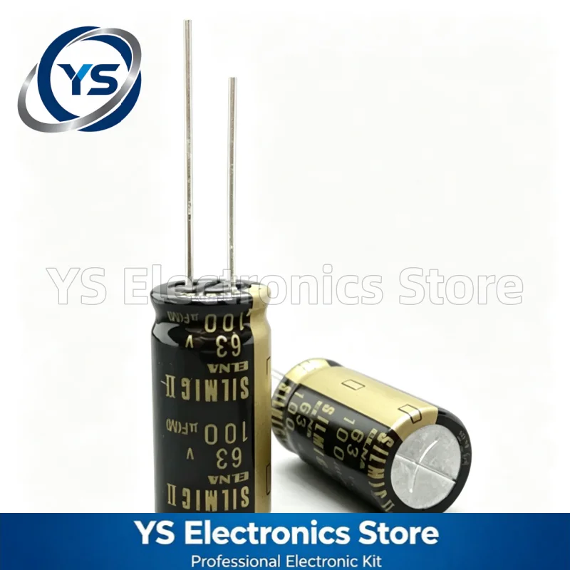 10-100pcs 63V100UF ELNA RFS SILMIC II Series 12.5X25mm HiFi Audio Capacitor RFS-63V101MI6# 100UF63V 63V 100UF Original and NEW