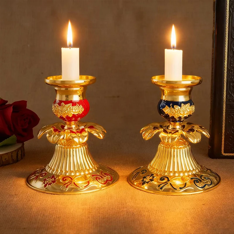 

New2026 Orthodox Candlestick Church Decorations Candle Decorative Bases Home Decorative Ornament Family Prayer Corner Decoration