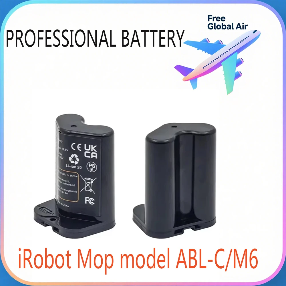 2000mAh-3200mAh Sweeper Battery for IRobot Braava Jet M6 Vacuum Cleaner ABL-C Replacement Battery Built-in 18650 3S1P
