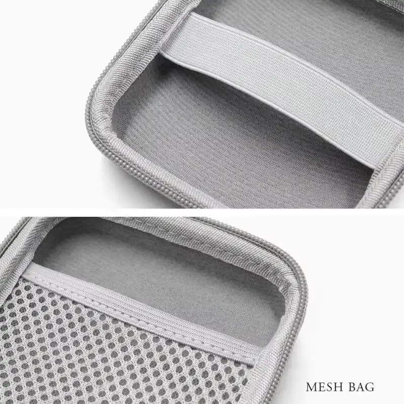 Mini Portable EVA Storage Bag Pouch Carrying Bag Zipper Earphone Case For Airpod Earphone/Phone/Charging Cable Accessories