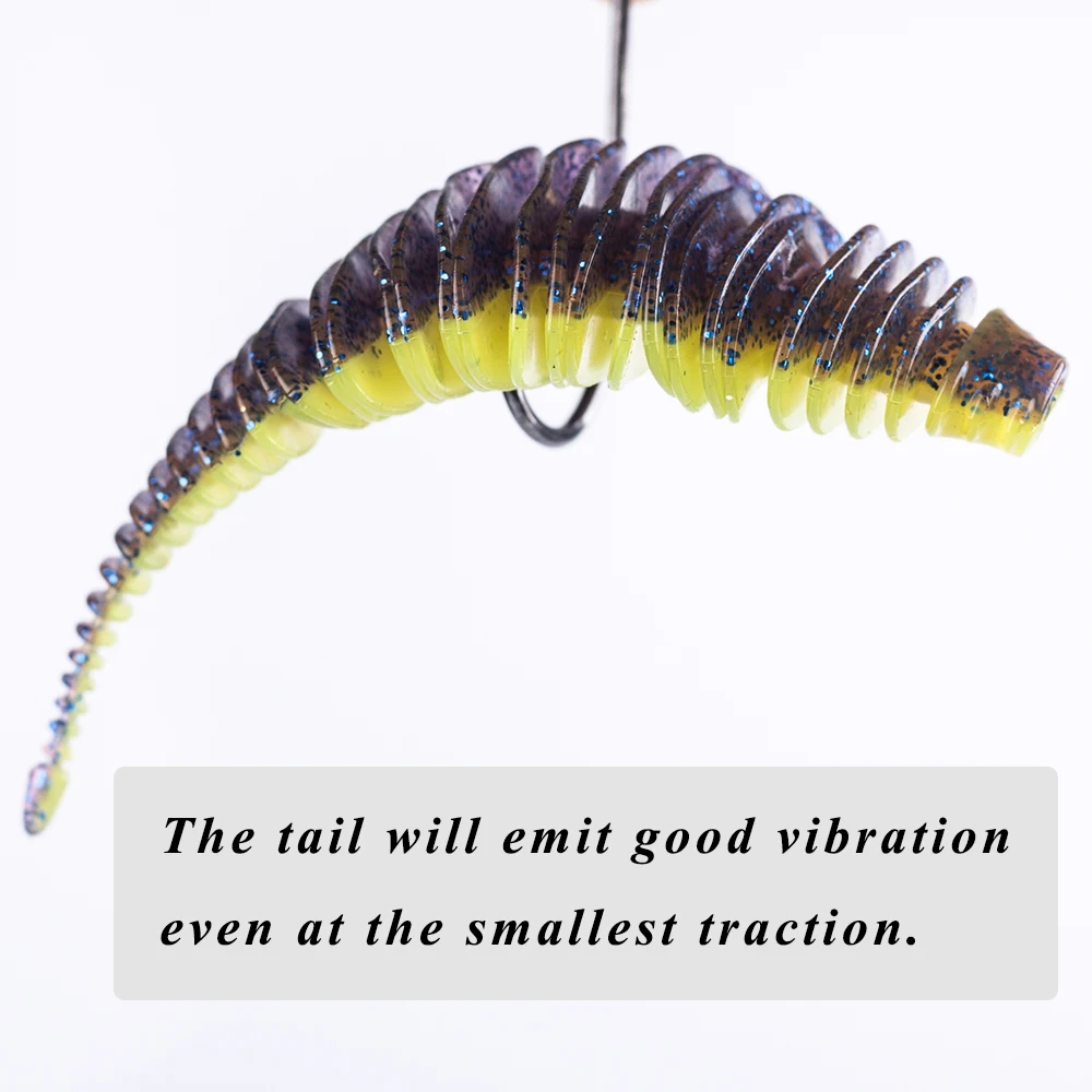 CCLTBA Señuelos Pesca Swimbait – Cebo Suave Trucha 7,5-10,5 cm - imagen 5