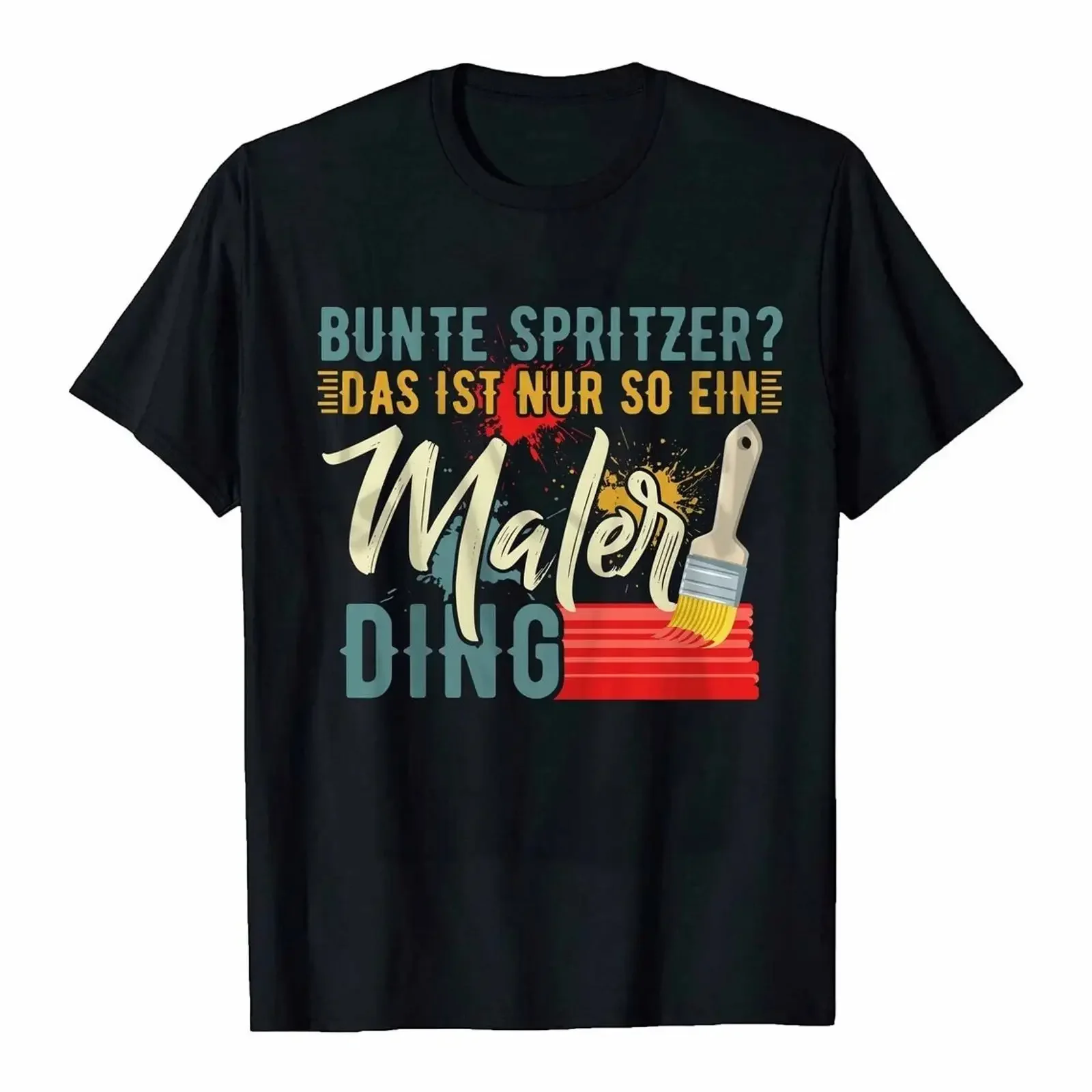 Herren T Shirt Bunte Spritzer Das ist nur so ein Maler Ding coole Männer Bild 1 von 3 vintage Washed Versatile Stylish