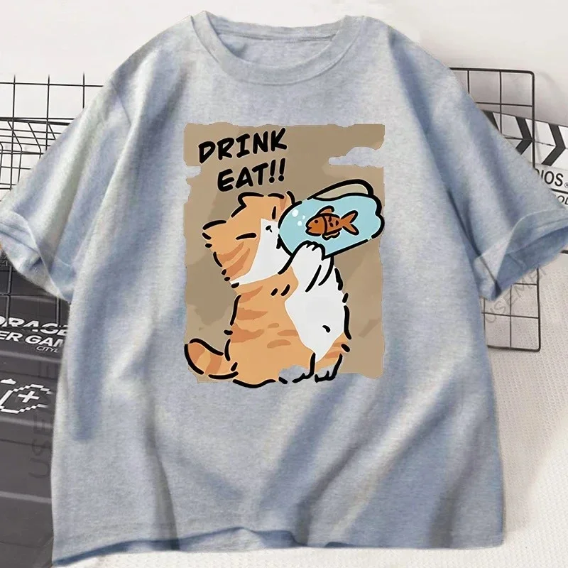 Camiseta de talla grande para hombre y mujer, Top de manga corta con patrón, ocio suelto, suave, cómoda y transpirable, deportes al aire libre