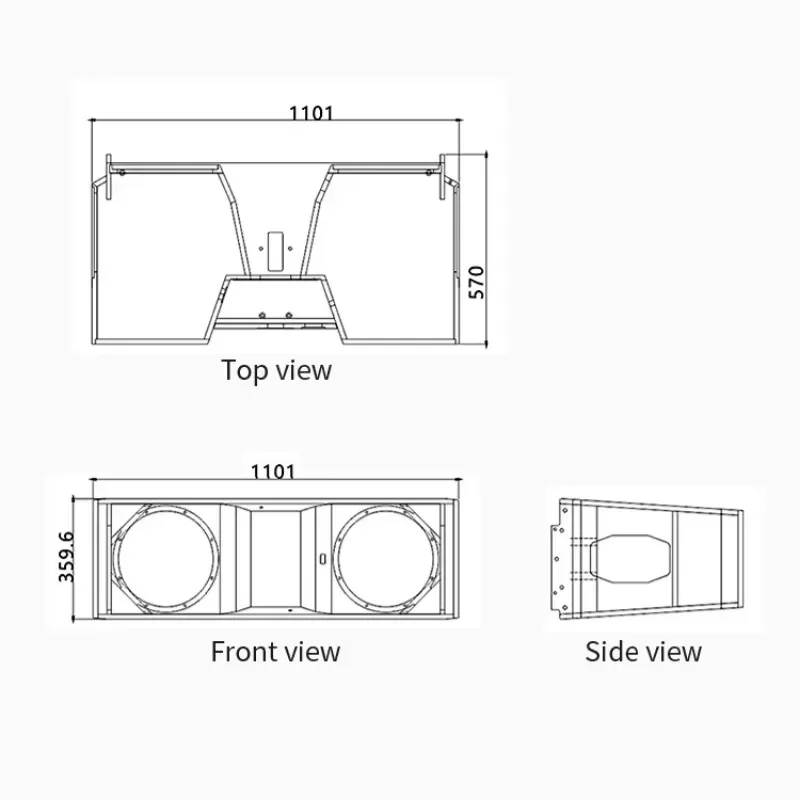 Professional Full Range Speakers 900W Power Amplifier for Clubs Active Line Array System Speaker