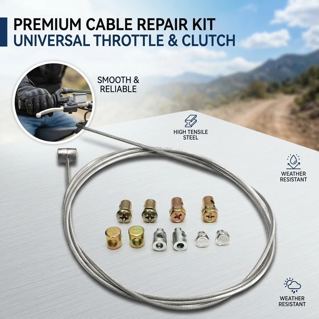 Motorcycle Emergency Cable Brake Clutch Repair Kit Universal Accessories For YAMAHA KAWASAKI HONDA Brake Oil