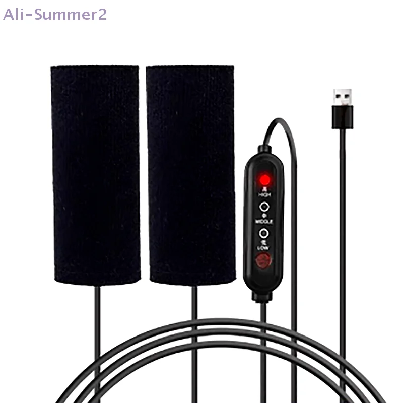 1Pair 5V 2A USB Electric Motorcycle Heated Handlebar Cover 3 Gear Warmer Heated Handgrips Handle Cover Motorcycle Accessories