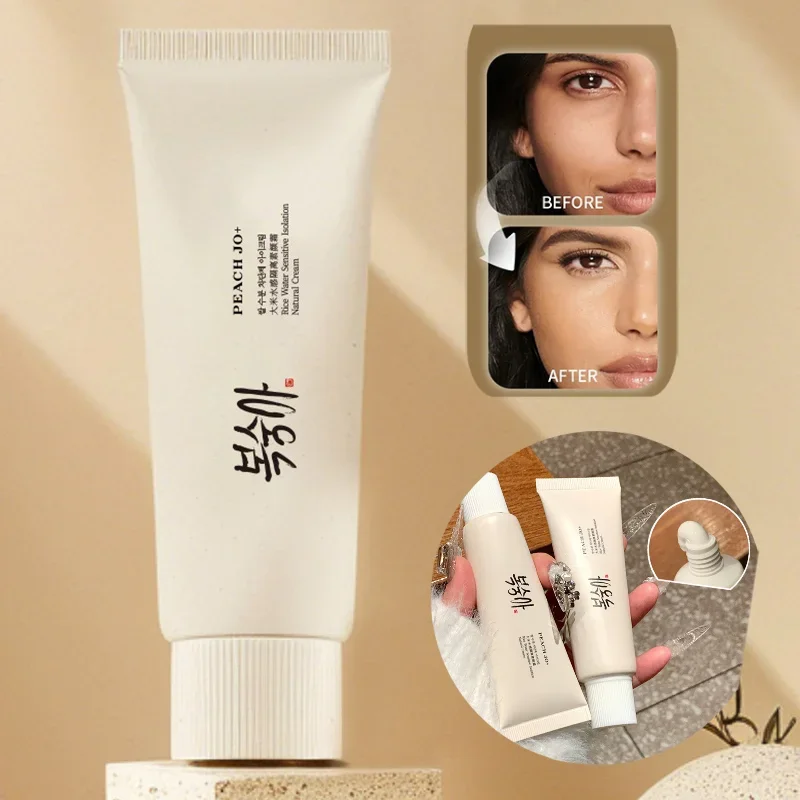 Koreanische Reis-Extrakt-Sonnenschutzcreme, feuchtigkeitsspendende Isolierung, erhellt die Hautton-up-Creme, lichtgefühlender Concealer, tägliche Make-up-Basis