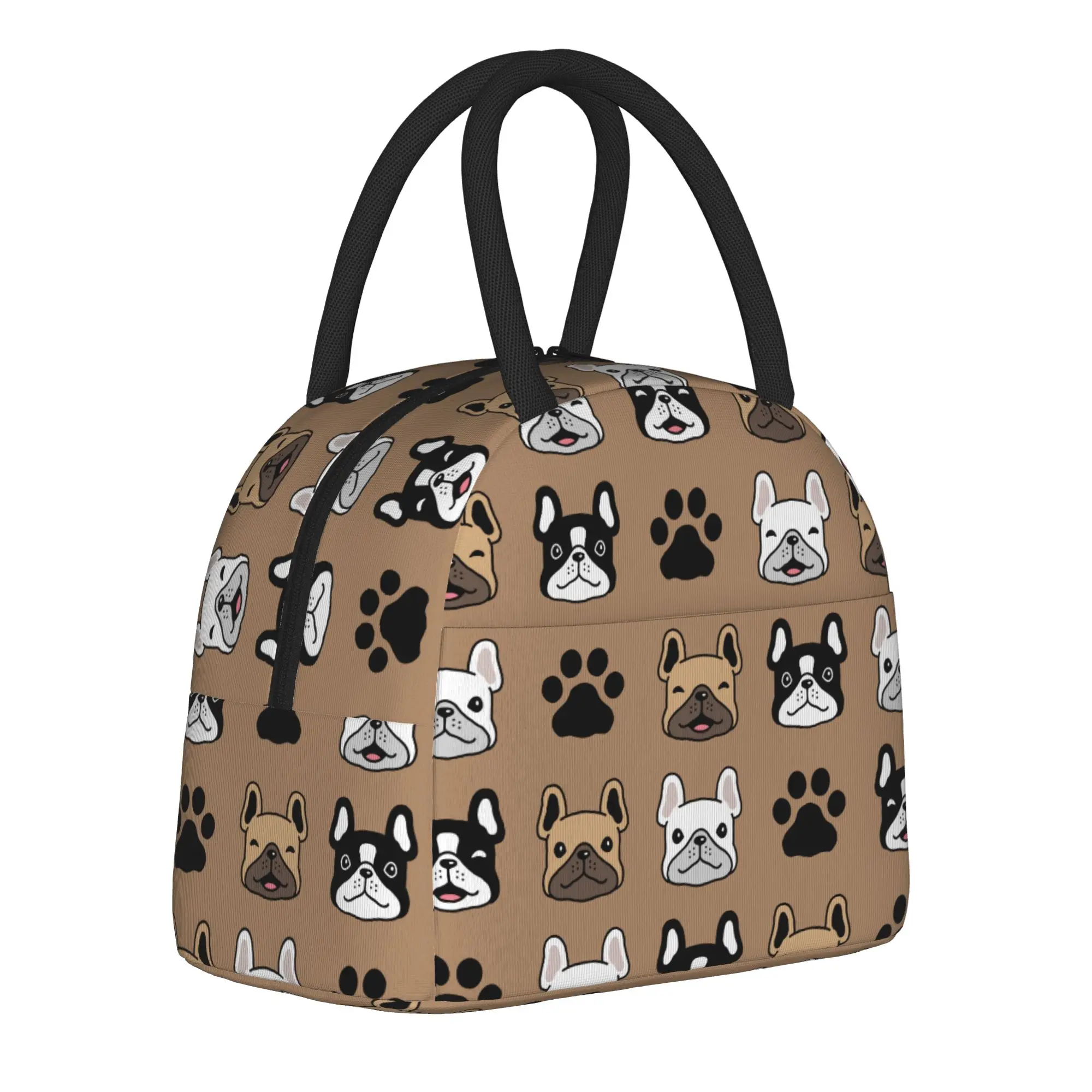 French Bulldog Dog  Insulated Lunch Bags Thermal Bag Lunch Container Animal Large Tote Lunch Box Bento Pouch Beach  Picnic