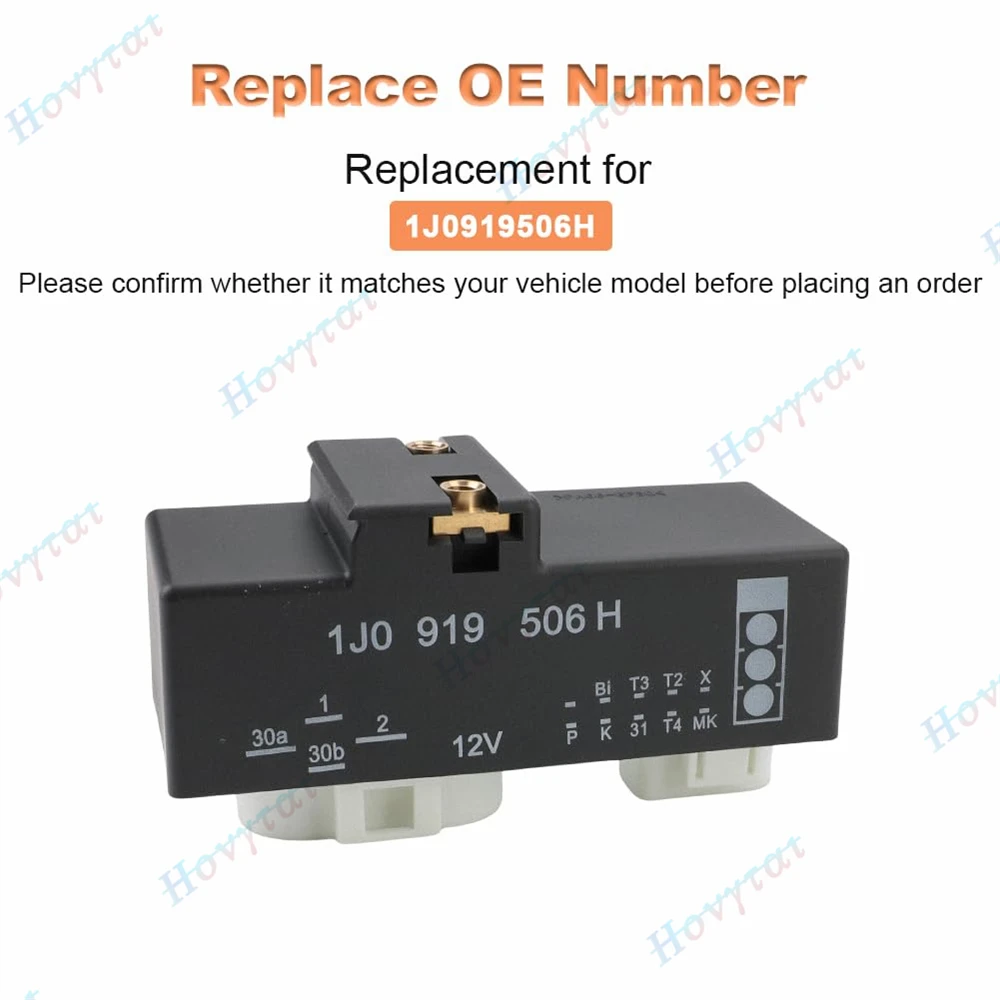 

1J0919506H Electric Cooling Fan Control Module Relay Radiator Unit Fit for 1998-1999 VW Beetle Golf Jetta 1999 Audi A4 Quattro