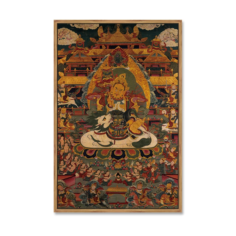 

Decorative painting Hanging painting Bafang God of Wealth Portrait Guanyin Sakyamuni Buddha Statue Manjupu