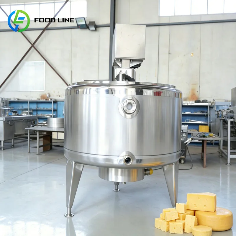 Cuve de fabrication de fromage, cuve à fromage laitier, équipement de fermentation et de transformation du lait, personnalisable pour usage commercial
