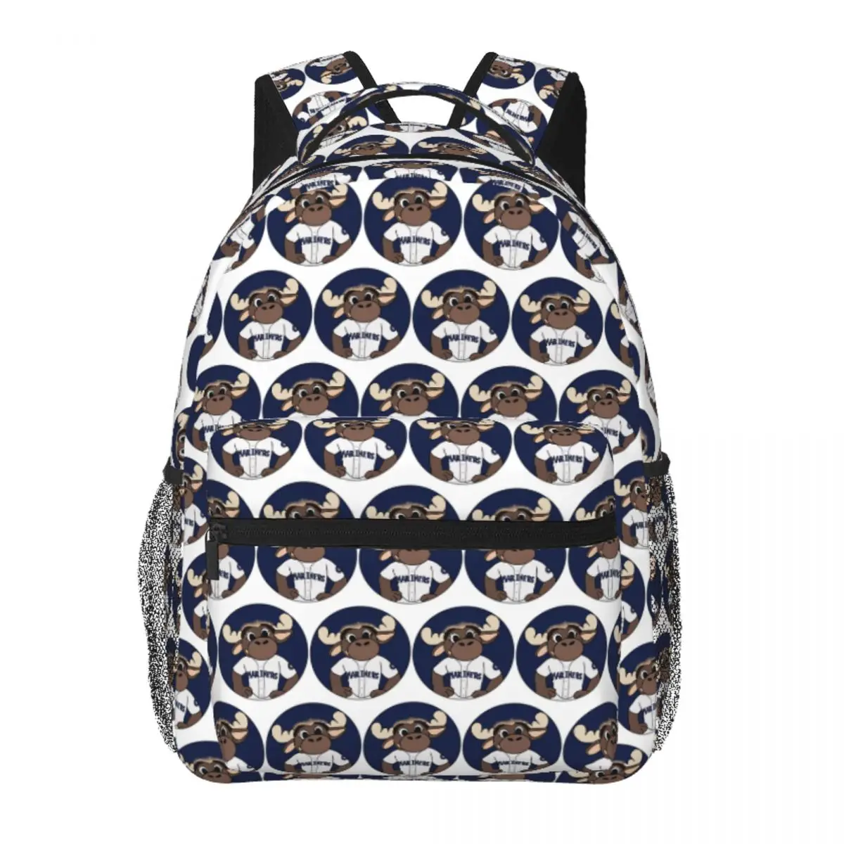 Baseball Team Moose Backpack Student BookBag Children School Bag Laptop Shoulder Bags for Boys Girls