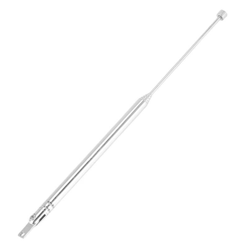 4X Replacement 39Cm 6 Sections Telescopic Antenna Aerial For Radio TV