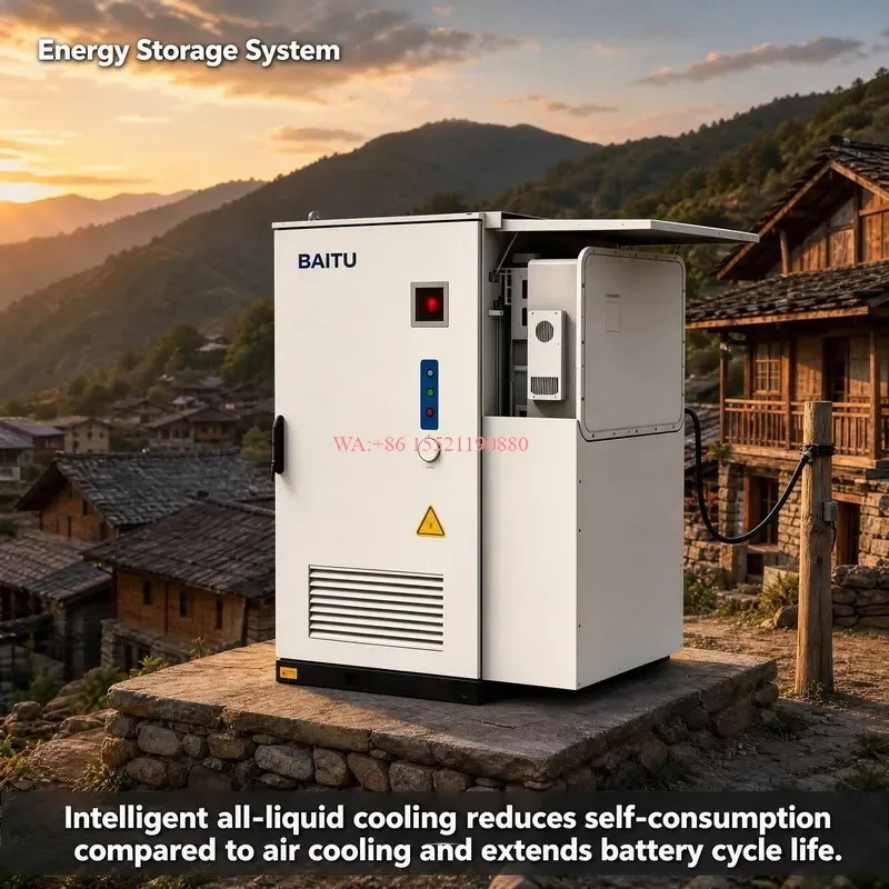WMWMNU for 261kWh 125kW All-in-One Outdoor BESS Cabinet Liquid Cooling LiFePO4 Grid-Tied Hybrid Energy Storage for Commercial