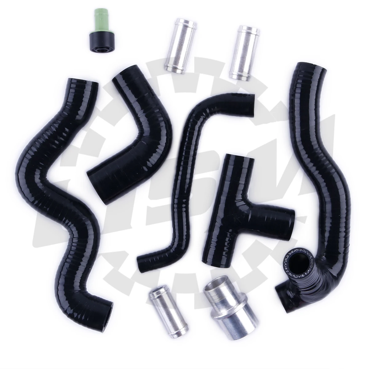 5PCS For AUDI A3 1.8T AUQ AUM Jetta Golf 4 Bora 1999-2006 3-ply Silicone Crankcase Breather Hose Tube Pipe Kit