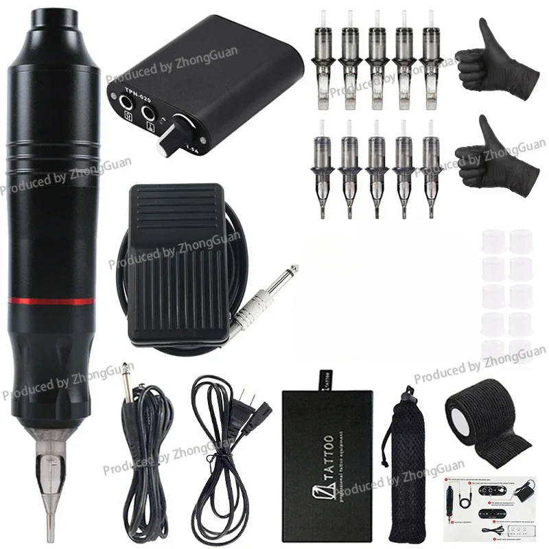 Lishen No. 11 Motor Pen Set Mini Power Self-Learning Tattoo Tool Color Material Motor Tattoo All-in-One Machine