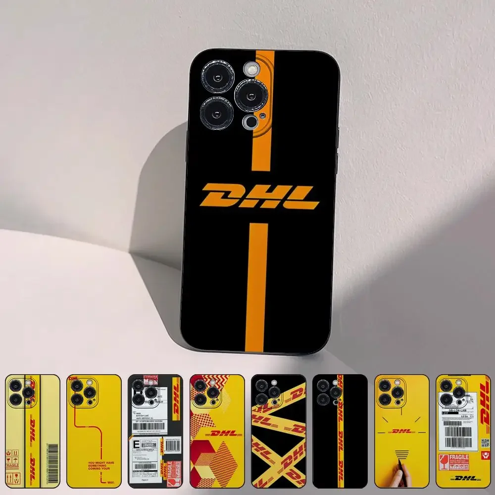 Casing silikon lunak untuk iPhone, pelindung HP DHL Express untuk iPhone 15 14 13 Pro Max 11 12 Mini X Xs XR Se 2022