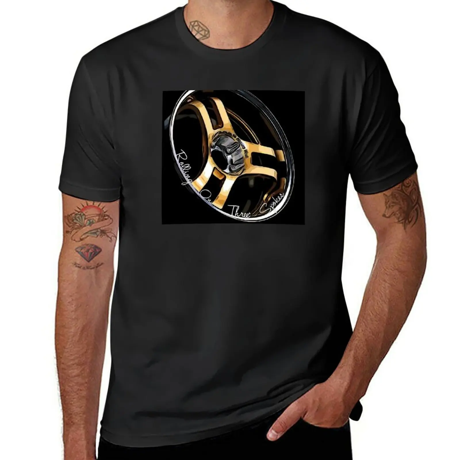 Super Advan SA3R V2 3 Spoke Wheels T-Shirt heavyweights oversized Men's t shirts