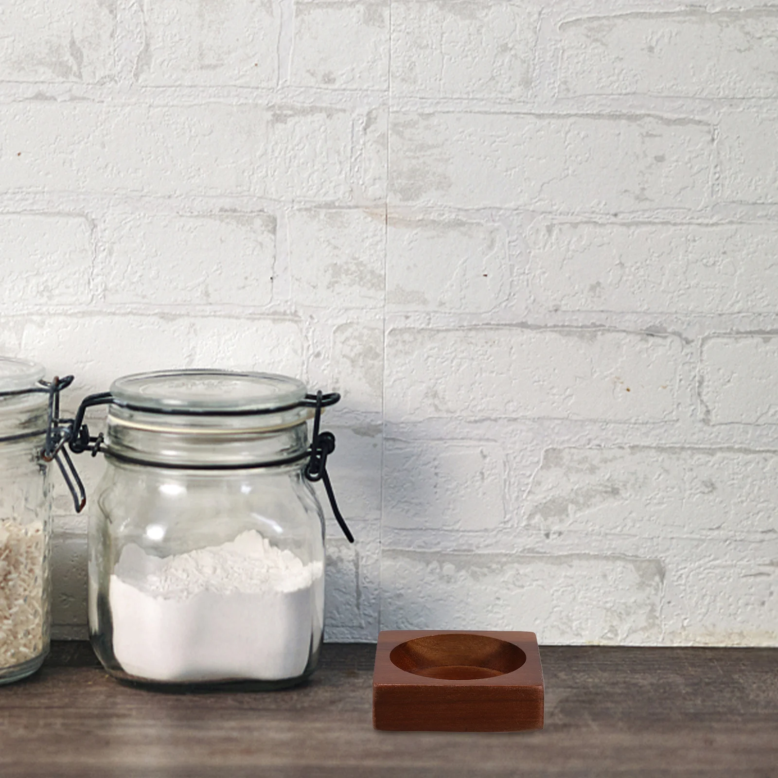 

Wooden Salt Base Holder Kitchen Counter Storage Tray Shaker Stand Organizer Wooden Tray For Sauce Bottle Pedestal Mill Table