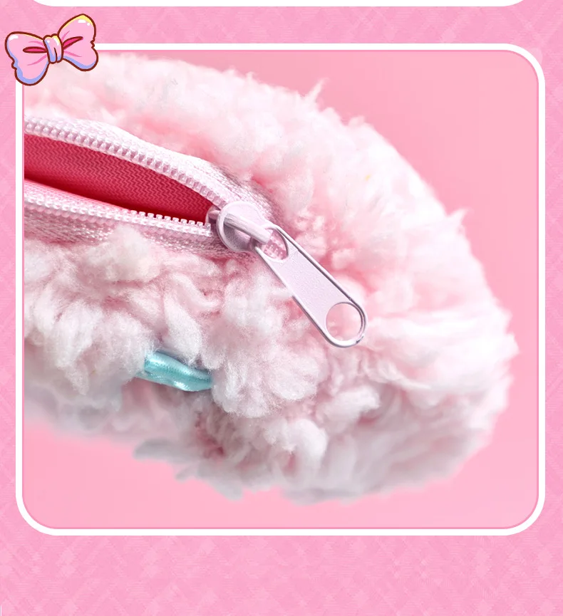 Original Lizenzierte Plüsch-Geldbörse, Weiche Mini-Reißverschluss-Brieftasche, Niedliche Schlüsselanhänger-Tasche, Taschenanhänger, Ideales Geschenk für Kinder & Fans – Detail 11