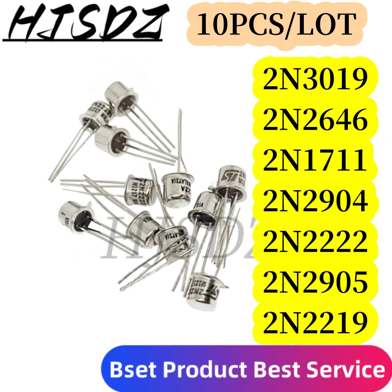 10 pz 2 n2219a 2 n2219 2 n2222a 2 n2907a 2 n2905a 2 n1711 2 n2646 2 n3019 TO-39