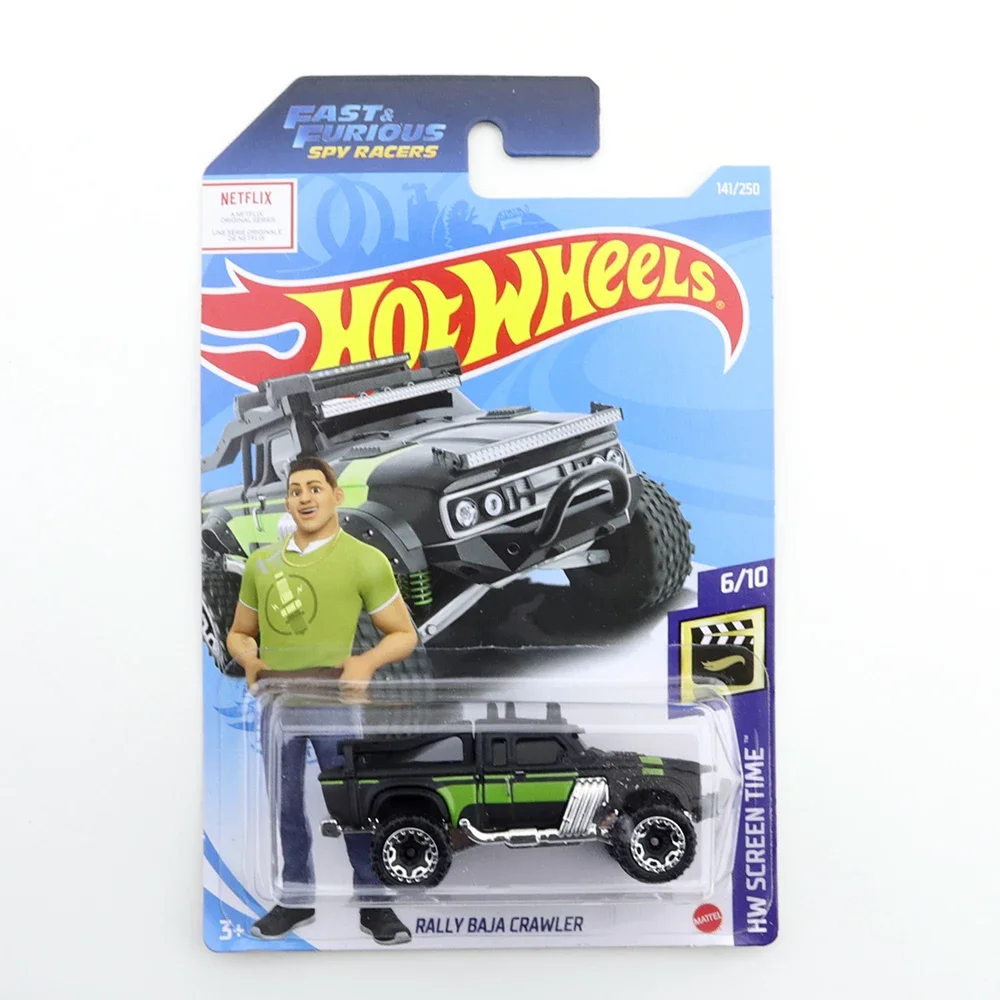 2021-141 Hot Wheels RALLY BAJA CRAWLER Mini Alloy Coupe 1/64 Metal Diecast Model Car Kids Toys Gift