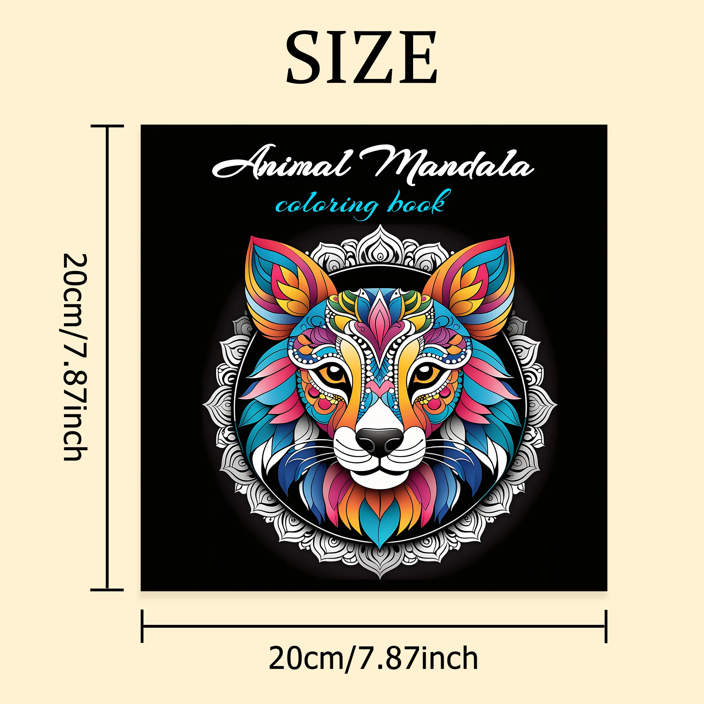 Animal Mandala Patterns Coloring Book for Adults Cute Drawing Book Perfect Gift for Party and Birthday