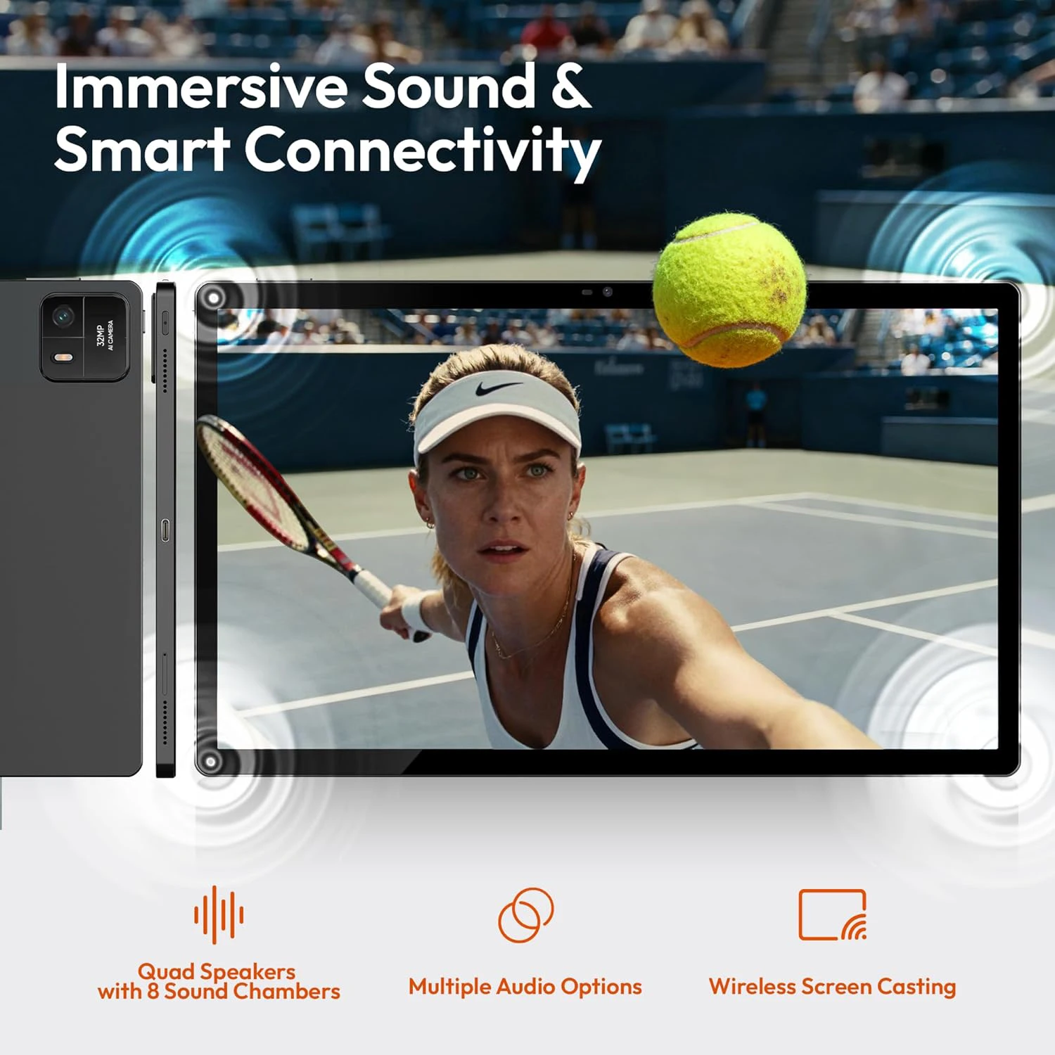 2026 nouveau écran géant phare 16 pouces tablette Android 14 tablette 12000mAh 1920x1200 IPS écran WiFi jouer magasin Bluetooth