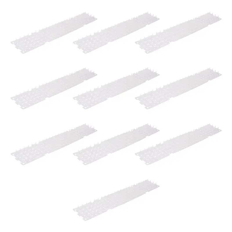 AEE2-Spikes Repeller Cat Plastic Bird Repellent Anti Pigeon Anti-Bird Squirrel Garden Fences Control Transparent Spikes