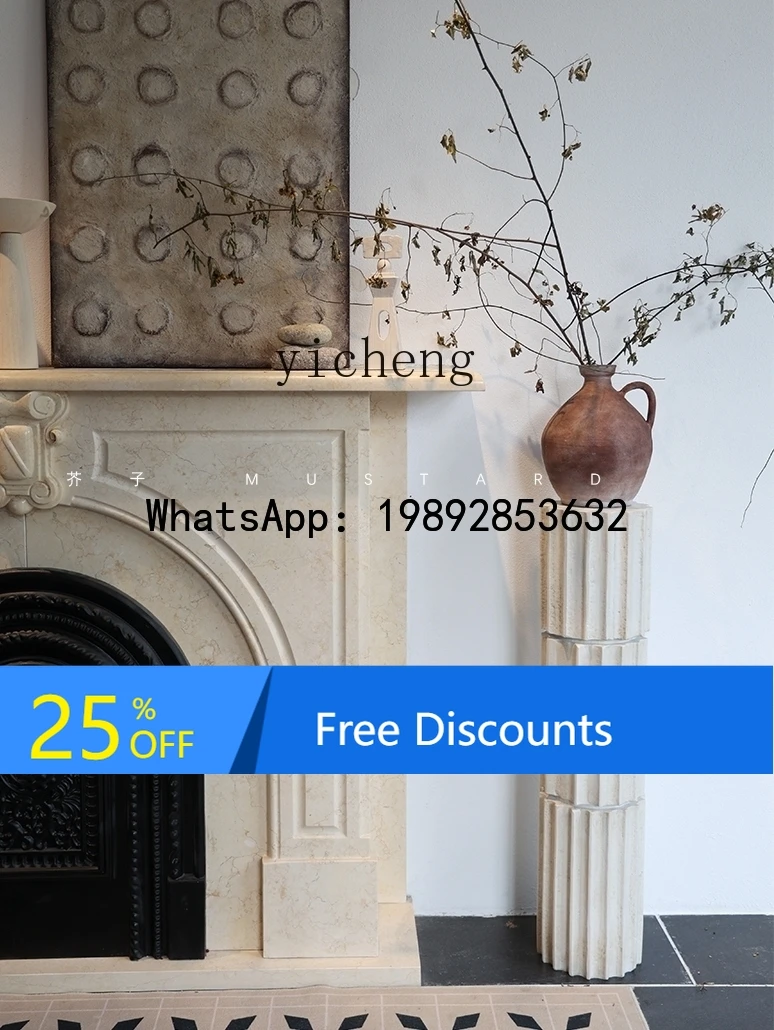 

AA French medieval Roman pillar, living room decoration, sculpture table, entrance floor ornament