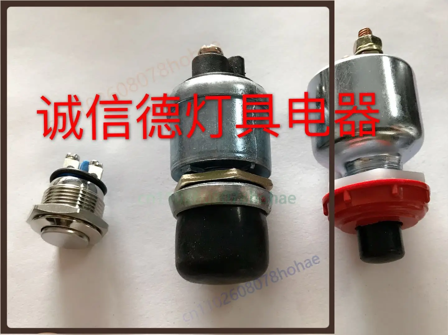 For Car Truck Modified Waterproof Start Switch Round Head Starter Button High Power Horn Push Button（5pcs）