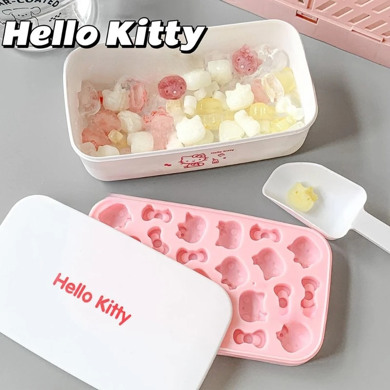 

Sanrio HelloKitty мультфильм милая силиконовая форма для льда креативная кавайная форма для изготовления льда аниме периферийный подарок оптом