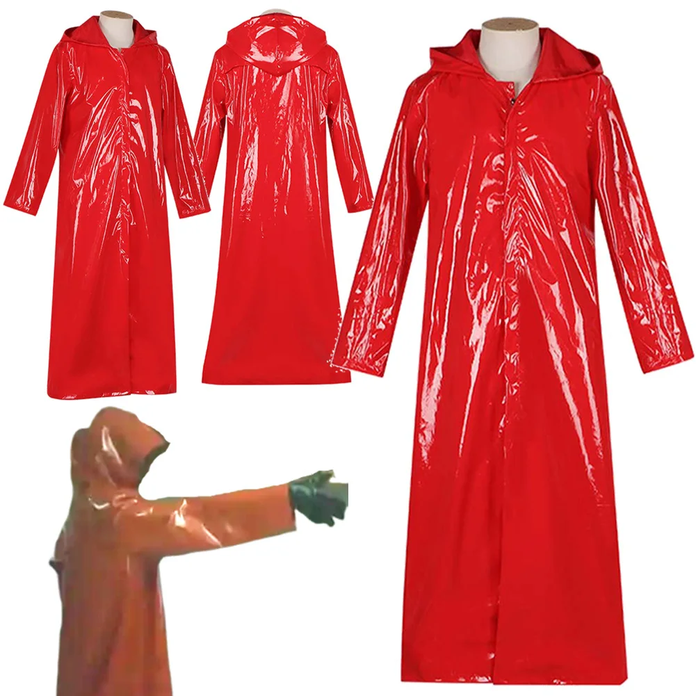 

Simone Perri Cosplay Fantasy Clothing Red Coat Scary Movie Fear Street Prom Queen Costume Disguise Adult Men Fantasia Outfits