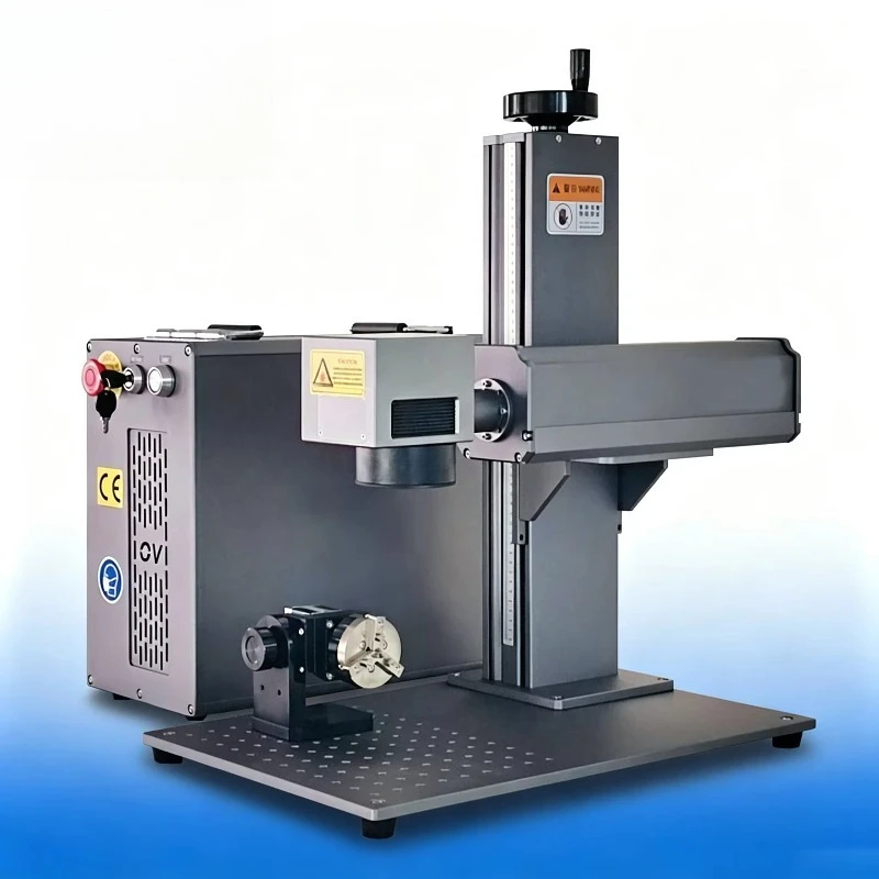 MAX JPT 20w/30w/50w Mini Desktop All-in-One Portable Fiber Laser Marking Engraving Machine Easy Operate Ezcad Air Cooling