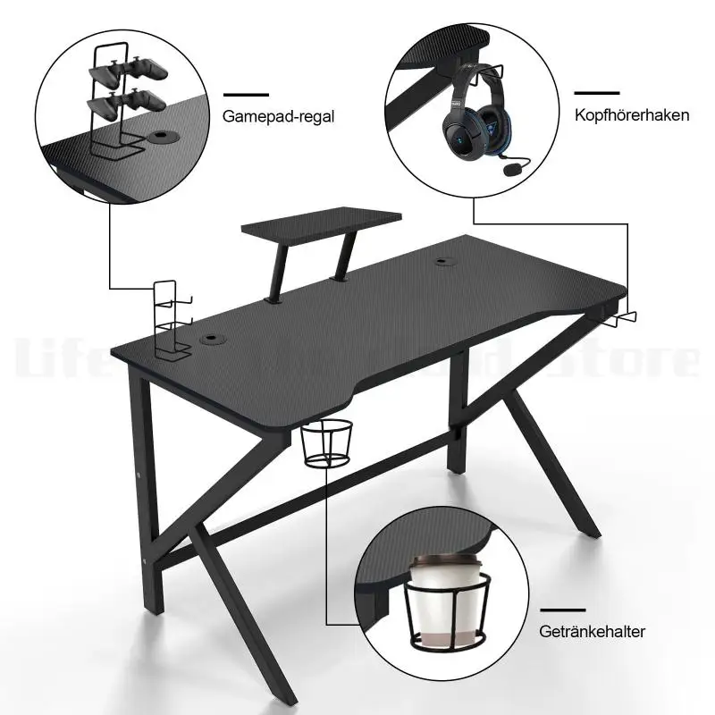 Simple Bedroom Desk Computer Desk Desktop Desk With Bookshelf Combination Simple Home Student Bedroom Learning Writing Table HWC