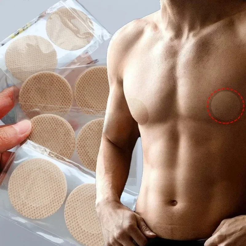 Men Nipple Cover Summer Disposable Invisible Waterproof Nipple Sticker Daily Breathable Anti-Bulge Nipple Sticker Fashion Gifts