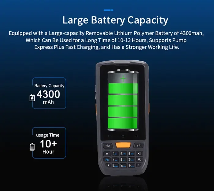 Terminale dati portatile Android 11 1D 2D codice a barre PDA per inventario magazzino