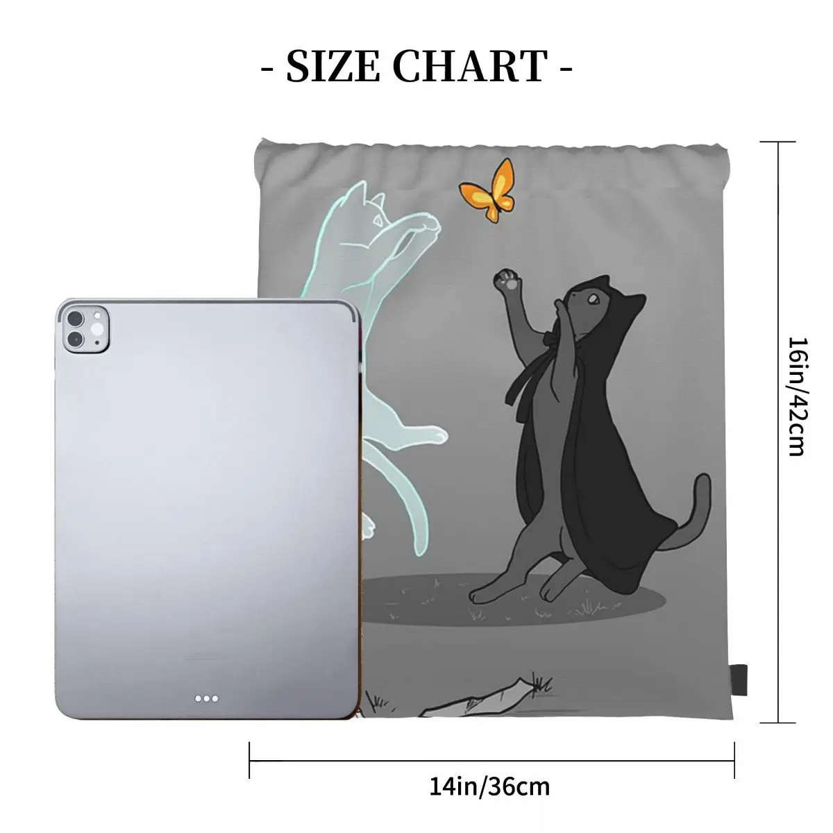 Chasing Butterflies Backpacks Casual Portable Drawstring Bags Drawstring Bundle Pocket Sports Bag Book Bags Man Woman Students