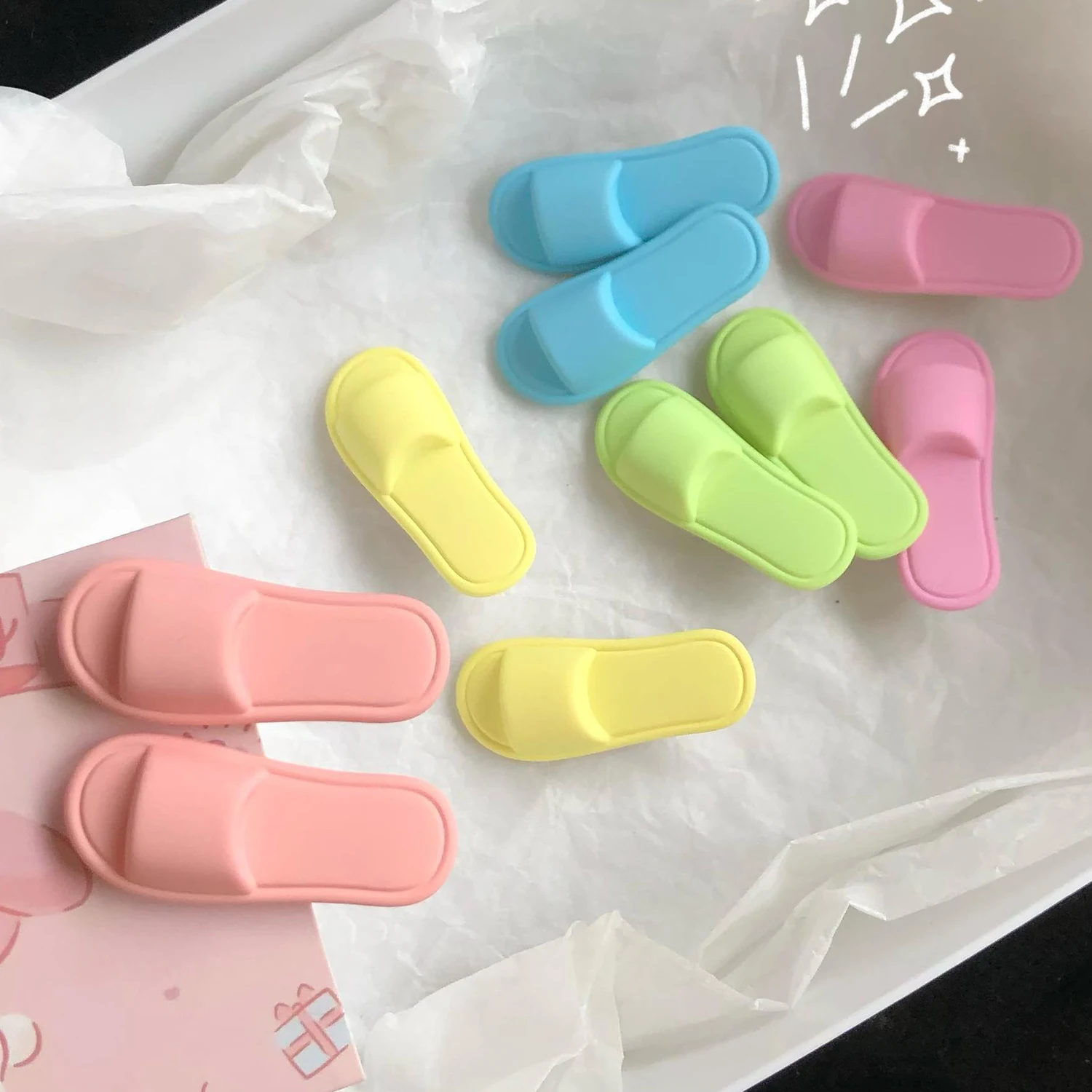 Creative Funny Small Slipper Shape Hairpin Cute Hair Clasp Duckbill BB Clip Candy Color