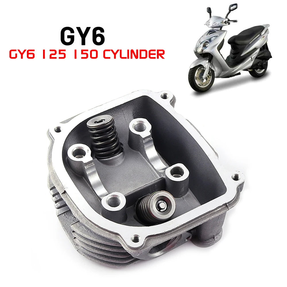 GY6 CYLINDER HEAD MOTORCYCLE PARTS GY6 150 Cylinder Head Moped Scooter GY6 125 150cc GY6  157QMJ 152QMI Engine chinese scooter