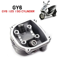 GY6 CYLINDER HEAD MOTORCYCLE PARTS GY6 150 Cylinder Head Moped Scooter GY6 125 150cc GY6  157QMJ 152QMI Engine chinese scooter