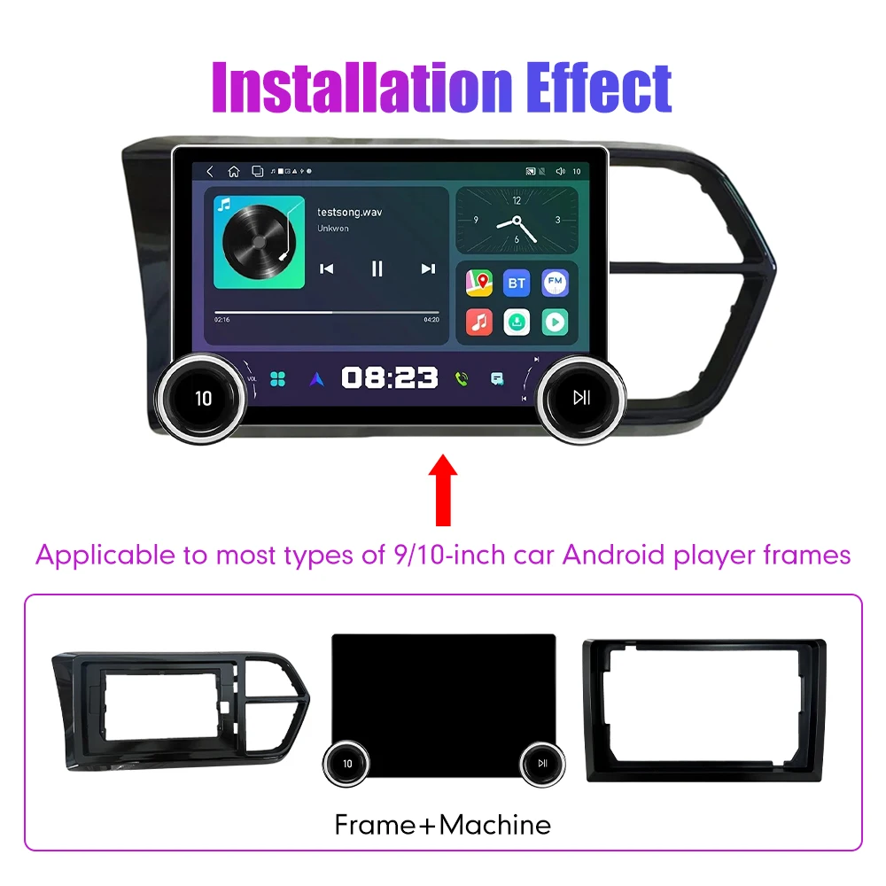 11.8 Inch 2K Double Knobs 2 Din Car Radio For Honda Jetta 2019-2020 Car Radio DVD Multimedia Video Player Android Auto Carplay