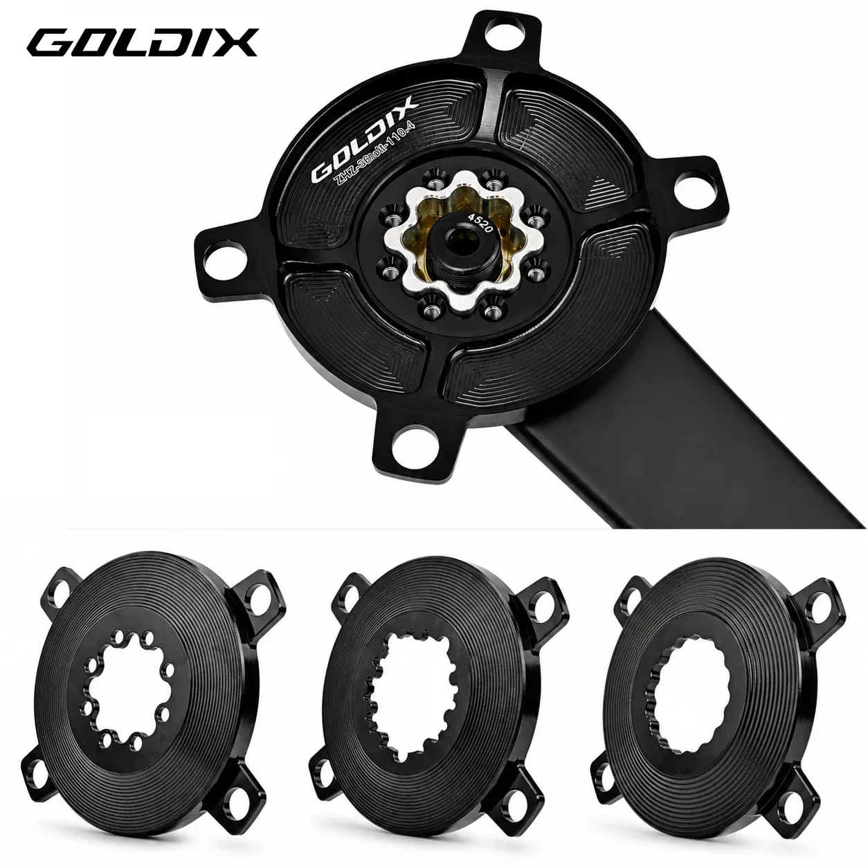 GOLDIX CNC Chainring Adapter for EASTON 3-Bolt 8-Bolt to 110BCD 4-Bolt Crank Spider Converter Direct Mount MTB Road XC Bicycle
