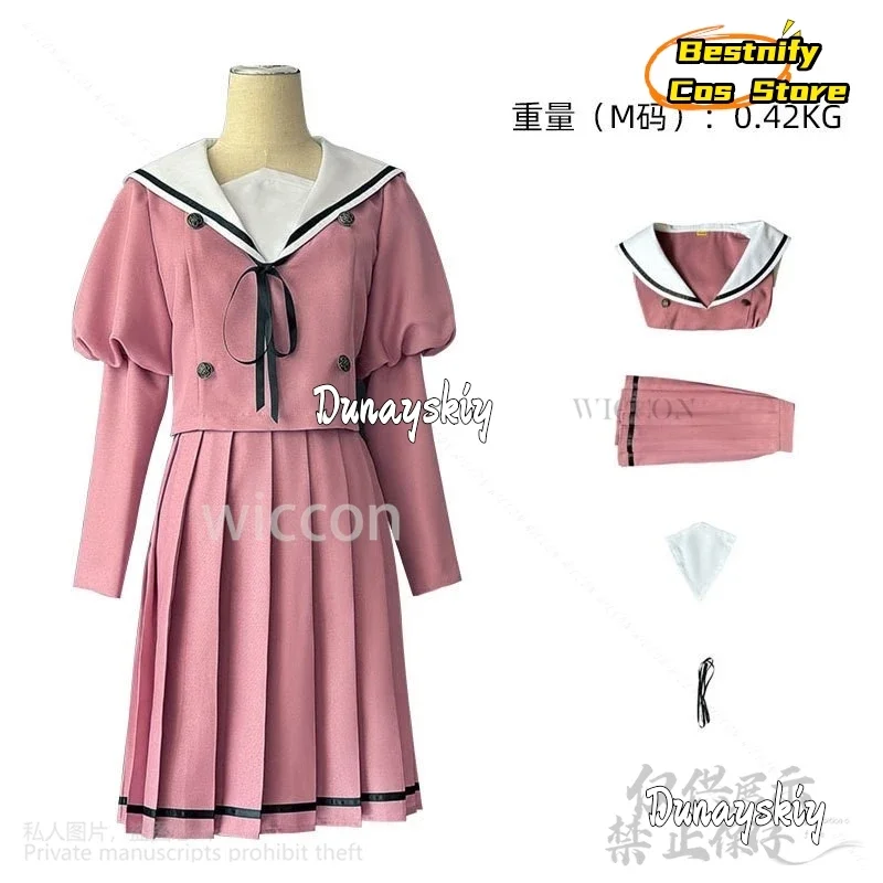 كوسبلاي واجوري كاوروكو كوسبلاي أنيمي جديد زهرة عطرة تزهر مع كرامة يابانية كاواي بنات JK فستان وردي للمدرسة لوليت